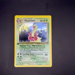 2000 Pokemon Neo Genesis 1st Edition Meganium Holo #11/111 - Image 3
