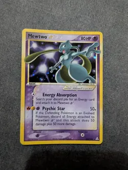 Pokemon TCG Mewtwo EX Holon Phantoms 103/110 Gold Stamp - Image 1
