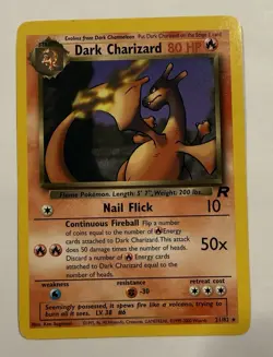 2000 Pokemon Dark Charizard Non-Holo Rare 21/82 Team Rocket WOTC Vintage - Image 1