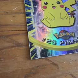 Pikachu #25 Topps Black Label TV Animation Edition Holo Pokemon TCG 1999 NM - Image 3