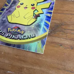 Pikachu #25 Topps Black Label TV Animation Edition Holo Pokemon TCG 1999 NM - Image 5