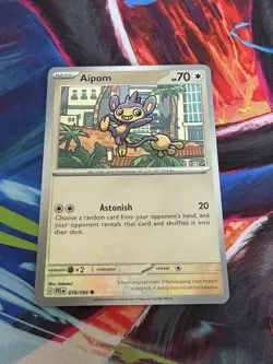 Aipom 078/094 Reverse Holo Common Phantasmal Flames - Pokemon TCG - Near Mint NM - Image 1