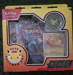 Pokemon Day 2026 30th Anniversary Pikachu Card Coin Mega Evolution Booster Box - Image 1