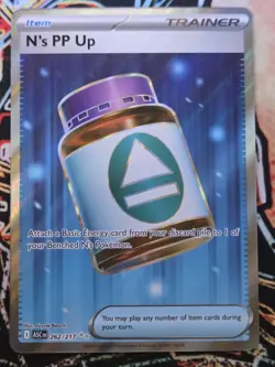 Pokemon TCG N's PP Up 262/217 Full Art Trainer Card - Ascended Heroes - NM/M - Image 1
