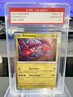ETERNATUS HOLO FOIL 2023 Pokemon RARE #141/191 Card GRADED 10 MINT - Image 1