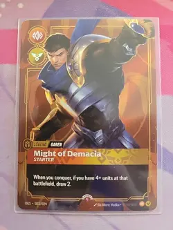 Garen - Might of Demacia - Riftbound Organized Play Promotional Cards (OPP) - Image 1