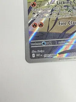 Heatmor White Flare Pokemon TCG Card Illustration, 104/086 - Image 3