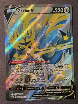 Zacian V (Shiny) SWSH292 SWSH: Sword & Shield Promo Cards Holo Near Mint - Image 1