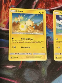 Pokemon 2 Card Lot Minun 54/168 & Plusle 53/168 Non-holo 2018 Celestial Storm Lp - Image 2