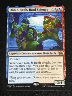 MTG Teenage Mutant Ninja Turtles Don & Raph, Hard Science 0144 NM Rare - Image 1