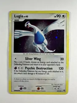 Pokemon Lugia TCG Holo Rare Card 14/132 Secret Wonders 2007 - Image 1