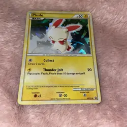 2010 Pokemon Card Plusle HGSS16 (Cracked Ice) Holo Promo HGSS - LP - Image 1
