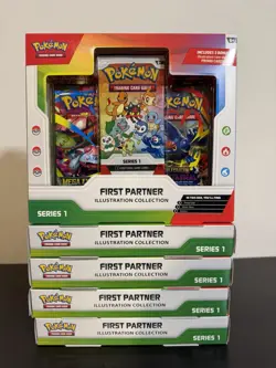 Pokemon TCG First Partner Illustration Collection Series 1 Set Of 5 - Image 1