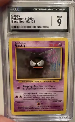 4-card Pokemon Slab Lot - Including Jynx, Gastly, Slowpoke, Rabsca - Image 3
