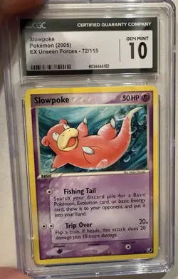 4-card Pokemon Slab Lot - Including Jynx, Gastly, Slowpoke, Rabsca - Image 4