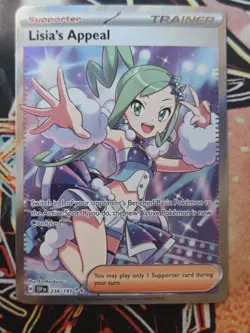 Pokemon TCG - Lisia's Appeal 234/191 Full Art Ultra Rare Surging Sparks NM - Image 1