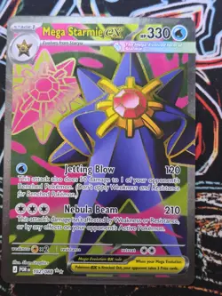 Pokemon TCG Mega Starmie ex 102/088 Full Art Ultra Rare Perfect Order NM/M - Image 1