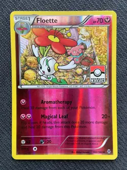Pokemon 2015 XY Breakthrough Floette 102/162 - Reverse Holo League Stamp NM - Image 1