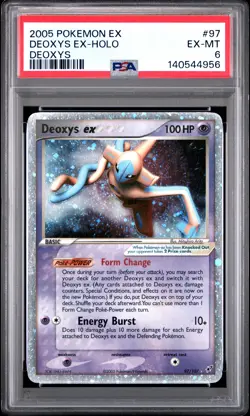 2005 POKEMON EX DEOXYS #97 DEOXYS EX-HOLO PSA 6 - Image 1
