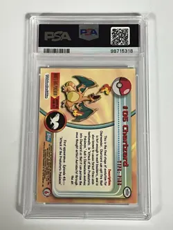 PSA 9 Pokemon 1999 Tops Tv Charizard Foil - Image 2
