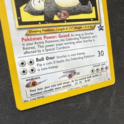 2002 Pokemon TCG Snorlax #49 WOTC Black Star Promo - Image 4