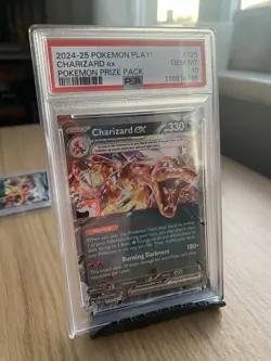 2024-25 Pokemon Play! Charizard ex Pokemon Prize Pack 125 PSA GEM MT 10 - Image 2