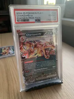 2024-25 Pokemon Play! Charizard ex Pokemon Prize Pack 125 PSA GEM MT 10 - Image 3