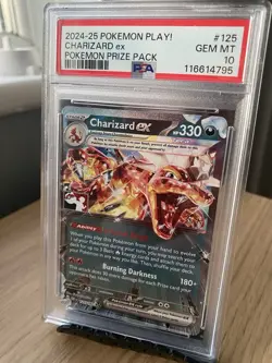 2024-25 Pokemon Play! Charizard ex Pokemon Prize Pack 125 PSA GEM MT 10 - Image 5