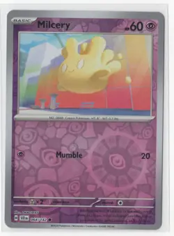 Pokemon Stellar Crown - 064/142 Milcery Reverse Holo - Image 1