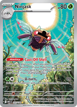 NINJASK 137/132 ILLUSTRATION RARE MEGA EVOLUTION POKEMON NEAR MINT - Image 1