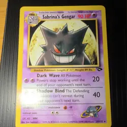 Pokemon Sabrina's Gengar Gym Challenge 29/132 Non-Holo Rare - Image 1