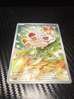 Pokemon TCG Scorbunny 225/217 IR Ascended Heroes Pack Fresh 10 Contender - Image 1