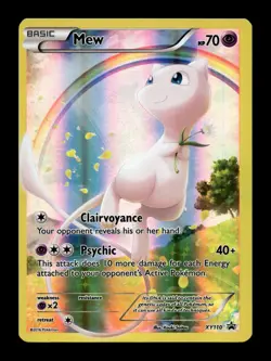 2016 Pokemon XY Black Star Promo Mythical #XY110 FULL ART/MEW LP - Image 1