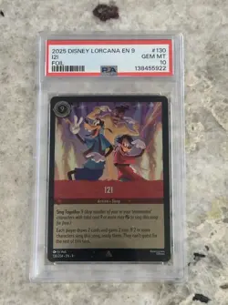 2025 DISNEY LORCANA EN 9-FABLED 130 I2I FOIL PSA 10 POP 1 - Image 1