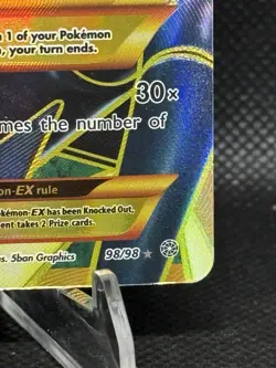 Pokemon Mega Rayquaza EX Holo Full Art Ultra Rare Card Ancient Origins 98/98 - Image 4