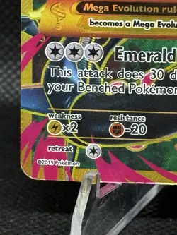 Pokemon Mega Rayquaza EX Holo Full Art Ultra Rare Card Ancient Origins 98/98 - Image 5