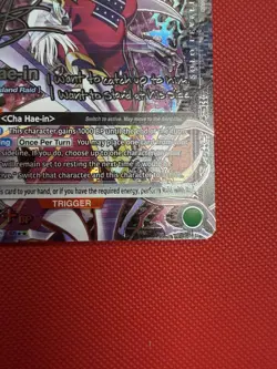 Union Arena Solo Leveling SR 2 Star Cha Hae-in Card Signature Card - Image 4