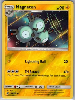Magneton 59/236 Reverse Holo SM - Unified Minds - Pokemon Card - NM - Image 1