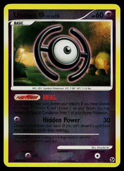 Pokemon Card - Unown [H] Great Encounters 29/106 Rare Reverse Holo - Image 1