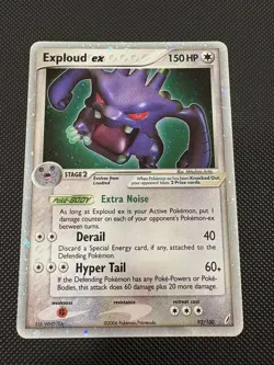 Pokemon TCG English Card ex Crystal Guardians Exploud ex 92/100 Holo Rare - Image 1