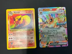 Old & new, Flareon Jungle & Flareon ex Prismatic Evolutions, Pokemon Cards - Image 1
