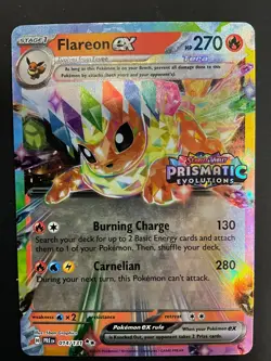 Old & new, Flareon Jungle & Flareon ex Prismatic Evolutions, Pokemon Cards - Image 5