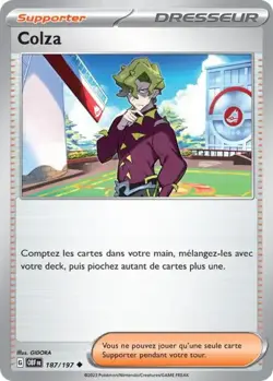 Dresseur ; Colza 187/197 Peu Commune - Flammes Obsidiennes - Carte Pokemon - Image 1