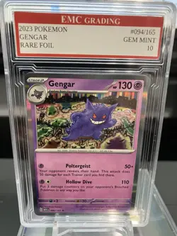 GENGAR 2023 Holo #94/165 Pokemon Card GRADED 10 TCG CCG - Image 1