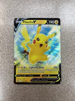 Pikachu V 🔥 SWSH Promo Holo SWSH198 Lightning Blast HP190 Pokemon Card 🔥 - Image 4