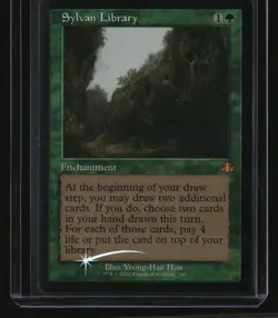 Dominaria Remastered Sylvan Library (Retro Frame) Foil - Image 1