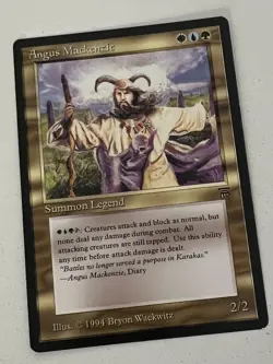 Magic the Gathering MTG Legends Angus Mackenzie LP (Beta Bob) - Image 1