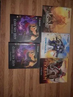 Set Of 5 Magic The Gathering Player's Guides(2019,amonkhet,dominaria,ixalan) - Image 1