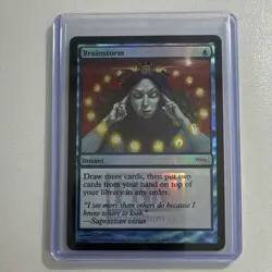 Magic: The Gathering Brainstorm Instant Foil Promo Blue F04 2004 FNM - Image 1