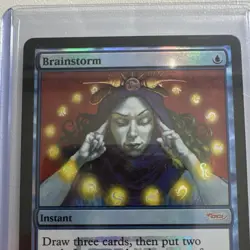Magic: The Gathering Brainstorm Instant Foil Promo Blue F04 2004 FNM - Image 3